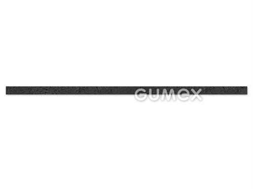 Tlmiaca podložka obdĺžniková ELASTON-ELTEC FS 700, hrúbka 3mm, 2000x70mm, hustota 700kg/m3, elastická, húževnatá, recyklovaná guma, čierna